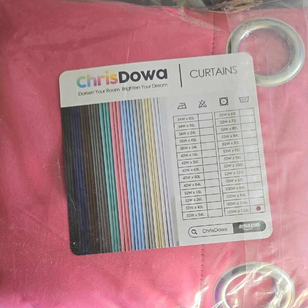 ChrisDowa Pink Curtains